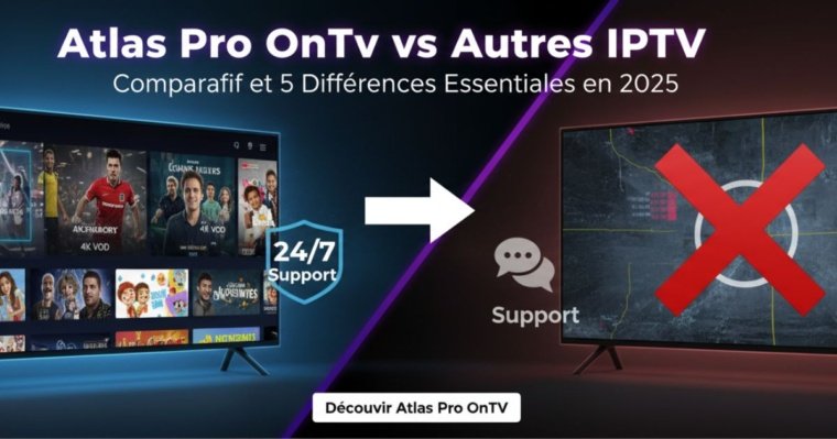 Atlas Pro OnTv vs Autres IPTV : Comparatif et 5 Différences Essentielles en 2025