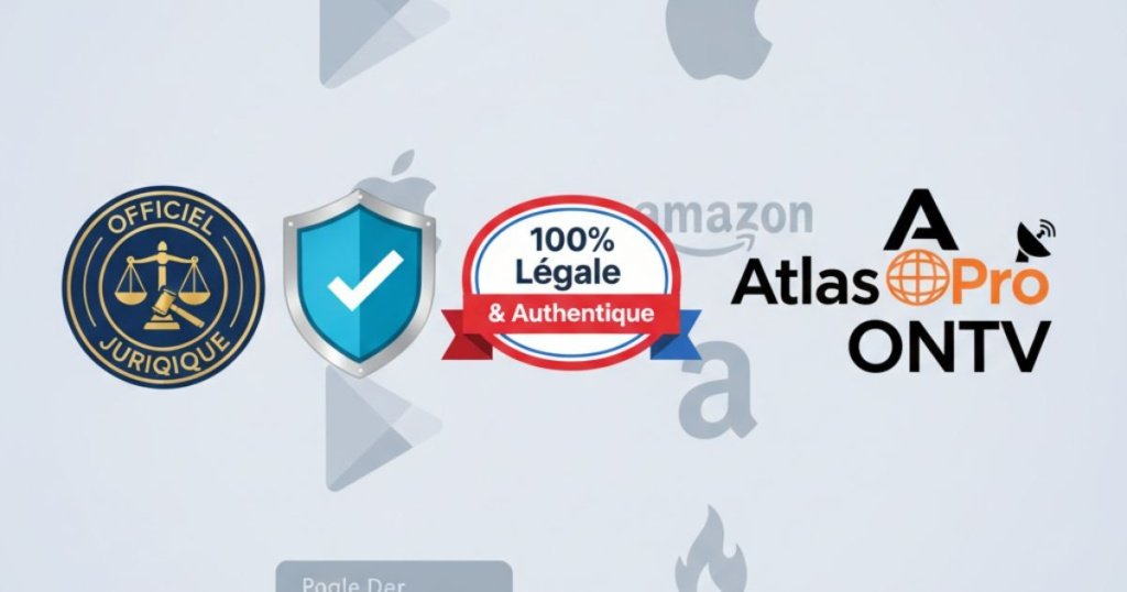 Application légale Atlas Pro ONTV 2025 avec logo officiel et certification.