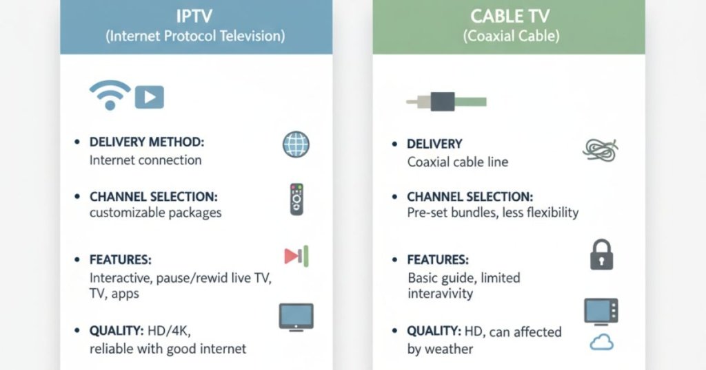 Comparatif IPTV Atlas Pro Ontv vs TV câble