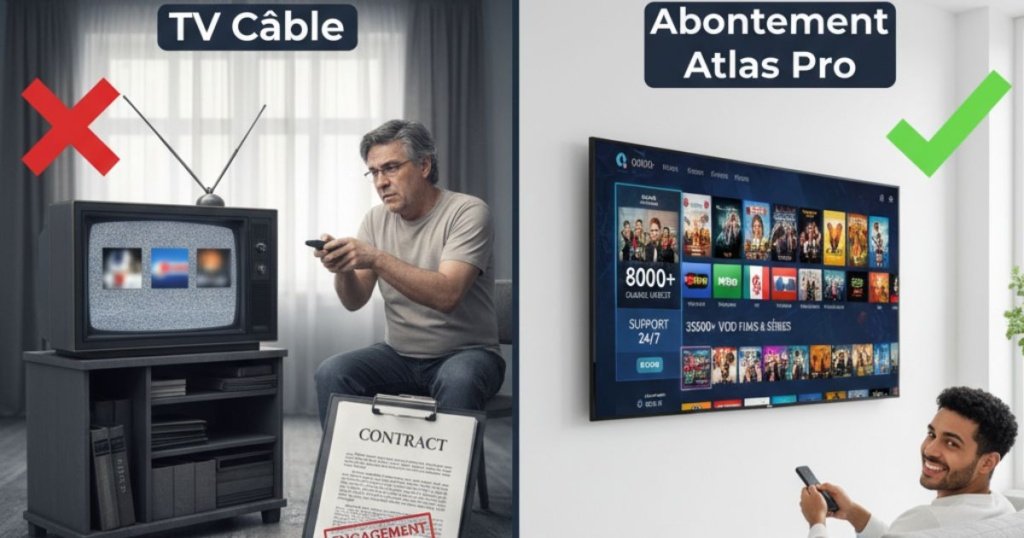 Pourquoi comparer la TV Câble à un Abonnement Atlas Pro ?