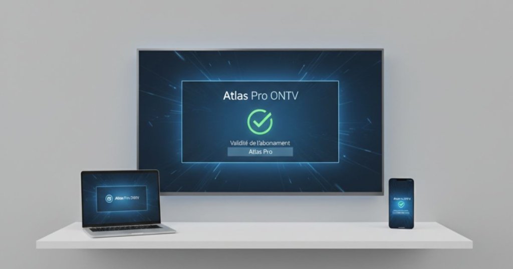 Smart TV vérifiant la validite de l abonnement Atlas Pro